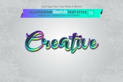 Sketch Text Effect Illustrator Product Image 4