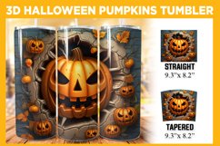 3D Skinny Spooky Tumbler PNG