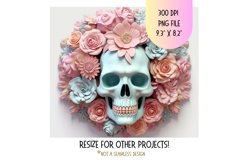 3d Skull Halloween Tumbler Wrap 3d Sublimation Tumbler Png