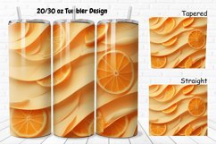 3D Sliced Orange 20/30oz Skinny Tumbler Product Image 1