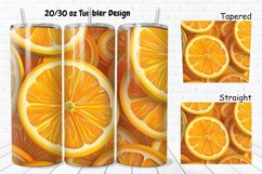 3D Sliced Orange 20/30oz Skinny Tumbler Product Image 1