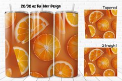 3D Sliced Orange 20/30oz Skinny Tumbler Product Image 1