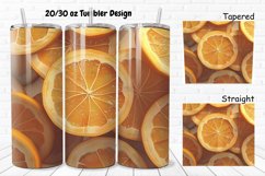 3D Sliced Orange 20/30oz Skinny Tumbler Product Image 1