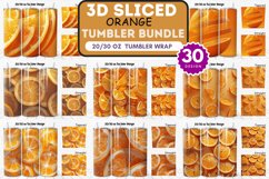 3D Sliced Orange Tumbler Bundle Product Image 1
