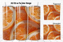 3D Sliced Orange 20/30oz Skinny Tumbler Product Image 1