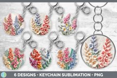 Bundle of six 3D Keychain designs.