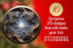 3D Snow Christmas Ornaments Sublimation Bundle PNG Product Image 2