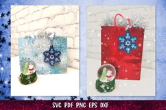 Snowflake Confetti Shaker | 3D Snowflake Ornament SVG Product Image 9