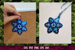 Snowflake Confetti Shaker | 3D Snowflake Ornament SVG Product Image 12