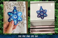 Snowflake Confetti Shaker | 3D Snowflake Ornament SVG Product Image 13