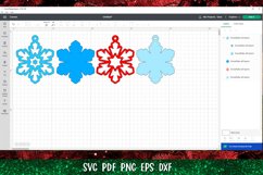 Snowflake Confetti Shaker | 3D Snowflake Ornament SVG Product Image 4