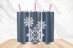 3D Snowflakes Christmas Tumbler wrap Bundle Product Image 4