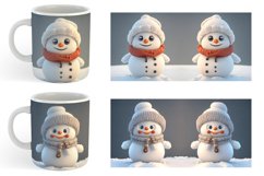 3D Snowman | Mug sublimation design Product Image 4