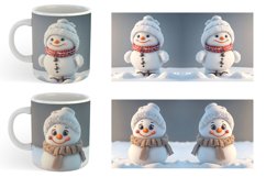 3D Snowman | Mug sublimation design Product Image 5