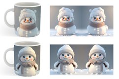 3D Snowman | Mug sublimation design Product Image 2