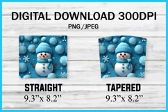 3D Tumbler Wrap,3D Christmas,3D Christmas Tumbler,Christmas Scene,Christmas,3D Snowman,Snowman,Winter Scene,Christmas Snowman