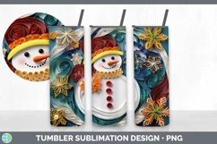 GorgeousWatercolor Christmas Tumbler design.