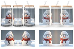 3D Snowman Glass Can Wraps Product Image 3