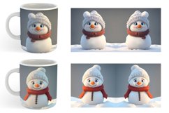 3D Snowman | Mug sublimation design Product Image 4