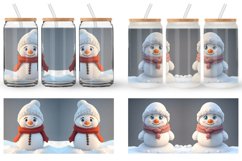 3D Snowman Glass Can Wraps Product Image 4