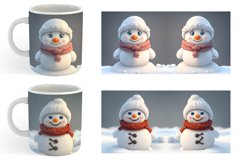 3D Snowman | Mug sublimation design Product Image 6