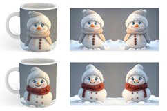 3D Snowman | Mug sublimation design Product Image 2