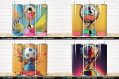 3D Soccer Trophy Tumbler Wrap Bundle Product Image 6