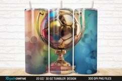 3D Soccer Trophy 20/30oz Skinny Tumbler Product Image 1