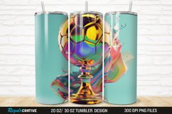 3D Soccer Trophy 20/30oz Skinny Tumbler Product Image 1