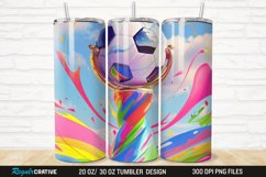 3D Soccer Trophy 20/30oz Skinny Tumbler Product Image 1