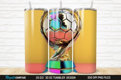 3D Soccer Trophy 20/30oz Skinny Tumbler Product Image 1