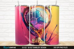 3D Soccer Trophy 20/30oz Skinny Tumbler Product Image 1