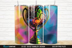 3D Soccer Trophy 20/30oz Skinny Tumbler Product Image 1