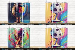 3D Soccer Trophy Tumbler Wrap Bundle Product Image 2