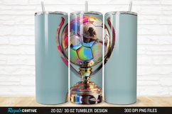 3D Soccer Trophy 20/30oz Skinny Tumbler Product Image 1