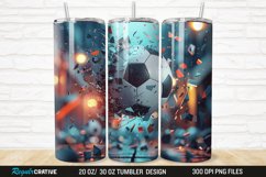 3D Soccer 20/30oz Skinny Tumbler Product Image 1