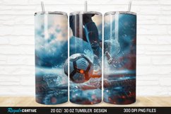 3D Soccer 20/30oz Skinny Tumbler Product Image 1