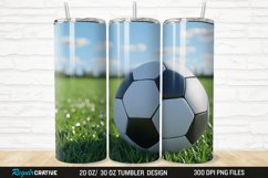 3D Soccer 20/30oz Skinny Tumbler Product Image 1