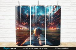 3D Soccer 20/30oz Skinny Tumbler Product Image 1