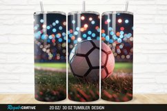 3D Soccer 20/30oz Skinny Tumbler Product Image 1