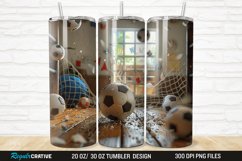 3D Soccer 20/30oz Skinny Tumbler Product Image 1