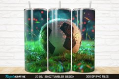 3D Soccer 20/30oz Skinny Tumbler Product Image 1