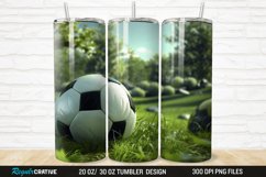 3D Soccer 20/30oz Skinny Tumbler Product Image 1