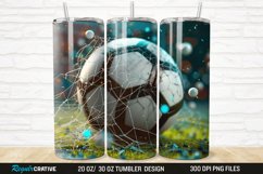 3D Soccer 20/30oz Skinny Tumbler Product Image 1