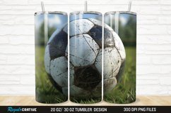 3D Soccer 20/30oz Skinny Tumbler Product Image 1