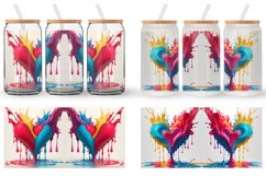 3D Splash Art Love of a Heart Glass Can Wraps Product Image 5