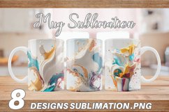 3D Splash Colorful Paint | Mug sublimation design Product Image 1