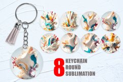 3D Splash Colorful Paint Keychain | Keyring Product Image 1