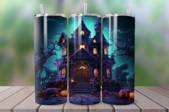 3D Spooky Haunted House 20oz/30oz Skinny Tumbler
