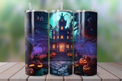 3D Spooky Haunted House 20oz/30oz Skinny Tumbler Product Image 1